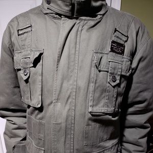 Green Military-Style Winter Coat